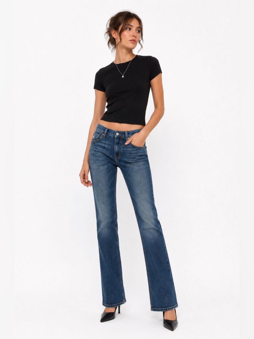 Guess Desmond Tapered Slim Straight Leg Jeans Size 30 Y2K Medium Wash Retro